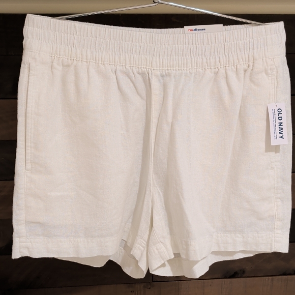 Old Navy Pants - Old Navy Women's High Waist White Shorts Size S